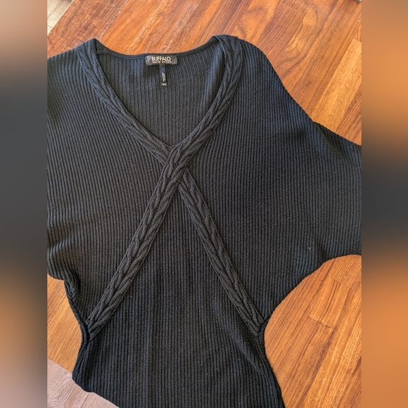 Buffalo David Button Black Sweater size M - Picture 9 of 10